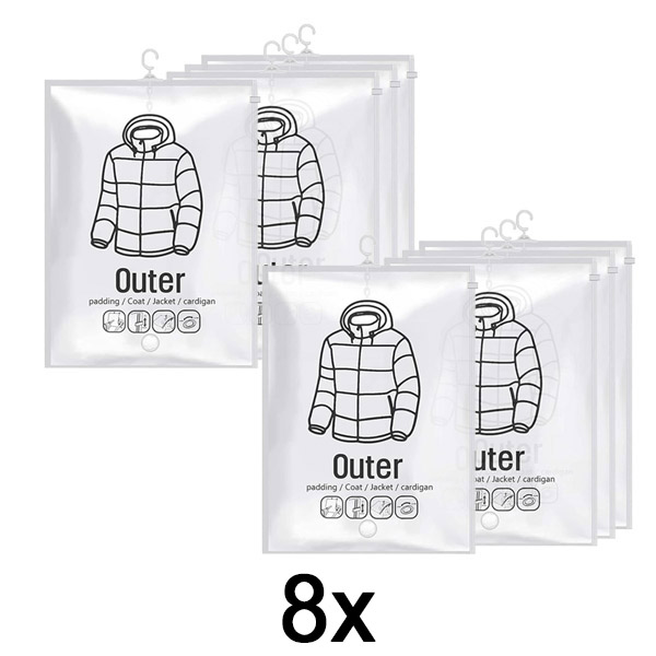 2x Sacos de Armazenamento em Vácuo (4 unidades) | VACUHANG